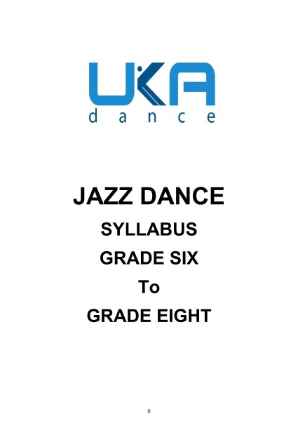 Jazz Grades 6 to 8 Syllabus